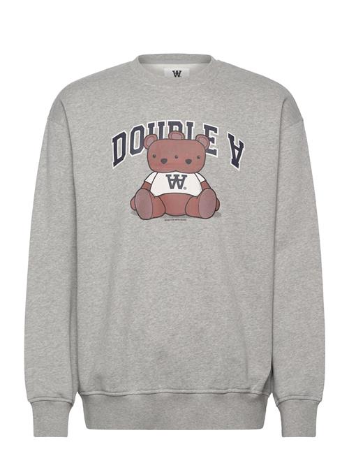 Double A by Wood Wood Wwnoel Bear Sweatshirt Double A By Wood Wood Grey