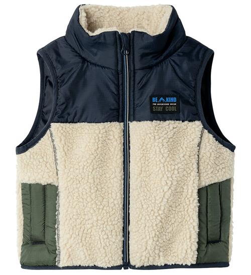 Name It Name It Vest - NmmMall - Teddy - Dark Sapphire