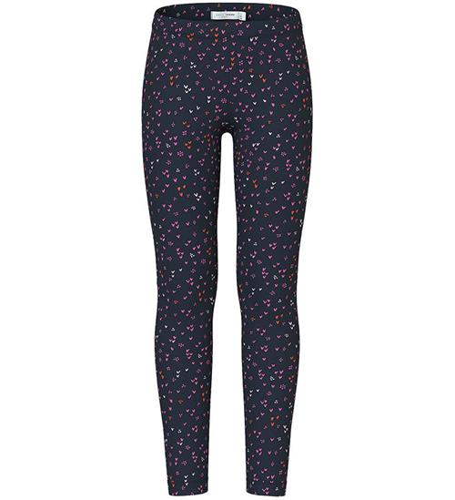 Name It Leggings - Sweat - NkfDavina - Dark Sapphire/Hearts