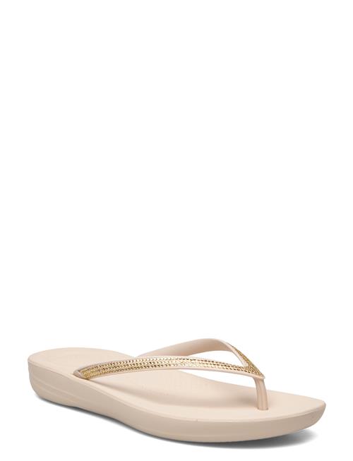 Se FitFlop Iqushion Sparkle FitFlop Beige ved Booztlet