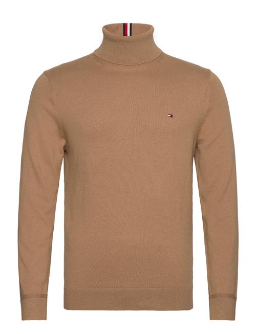 Se Tommy Hilfiger Pima Org Ctn Cashmere Roll Neck Tommy Hilfiger Brown ved Booztlet