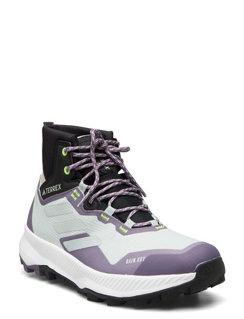 Se adidas Terrex Terrex Wmn Mid Rain.rdy Hiking Shoes Adidas Terrex Purple ved Booztlet