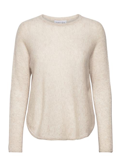 Se Davida Cashmere Curved Sweater Loose Tension Davida Cashmere Beige ved Booztlet