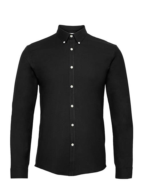 Yarn Dyed Oxford Superflex Shirt L/ Lindbergh Black
