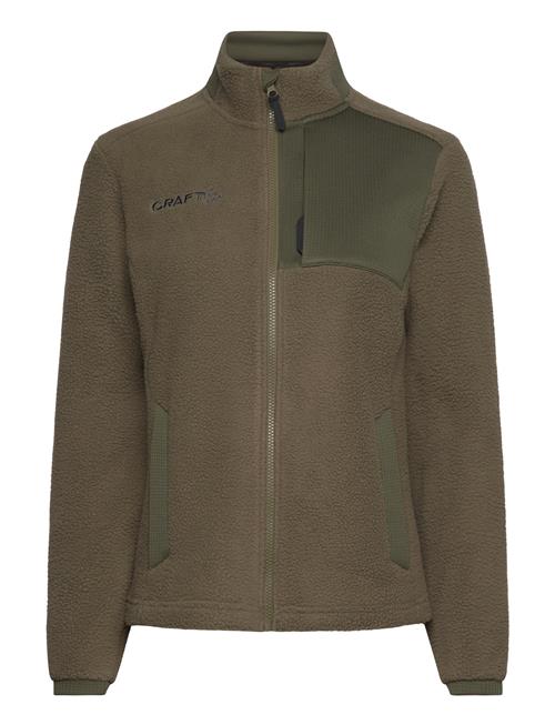 Se Craft Adv Explore Pile Fleece Jacket W Craft Green ved Booztlet