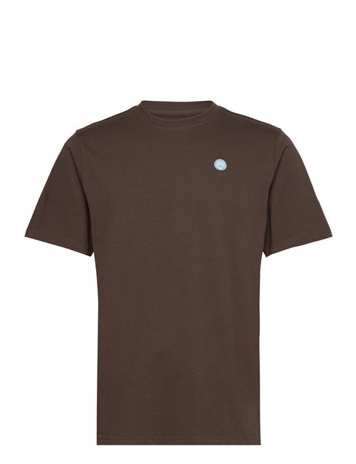 Badge T-Shirt - Gots/Vegan Knowledge Cotton Apparel Brown