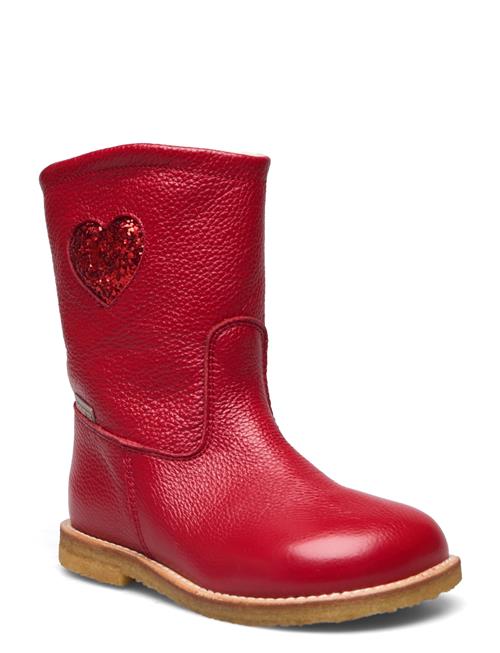 ANGULUS Boots - Flat - With Zipper ANGULUS Red