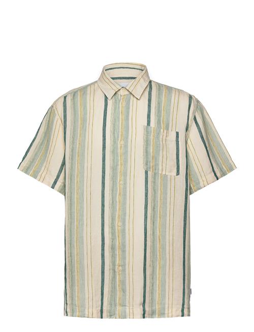 Les Deux Kai Linen Ss Shirt Les Deux Green