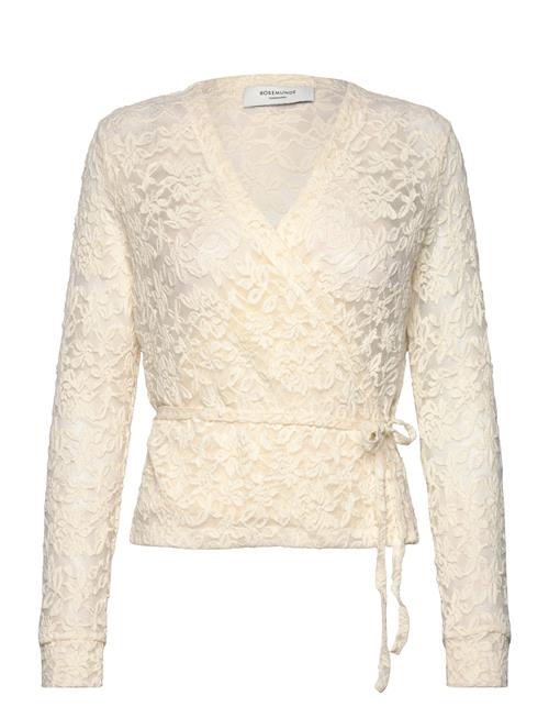 Se Rosemunde Full Lace Wrap Top Rosemunde Cream ved Booztlet