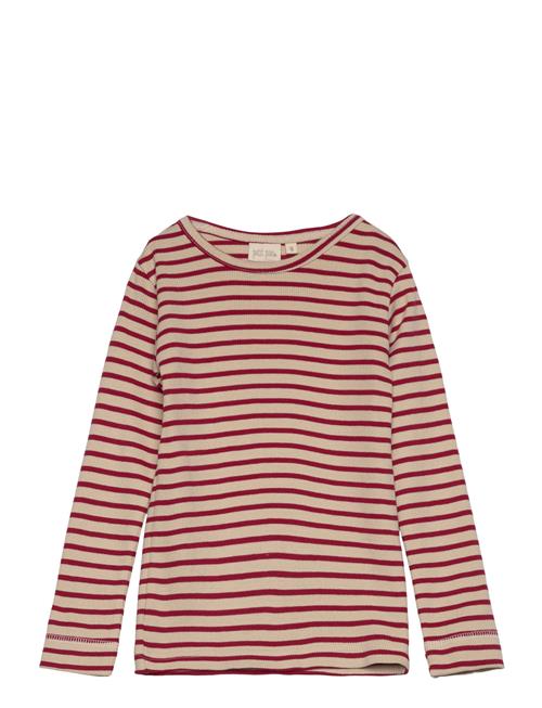 Petit Piao T-Shirt L/S Modal Striped Petit Piao Red