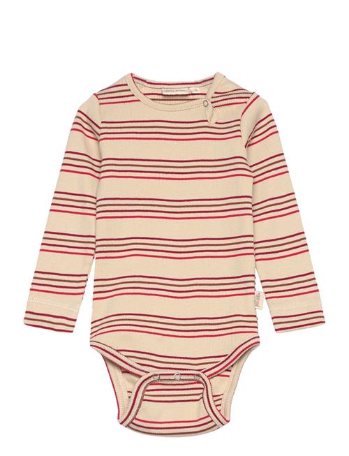 Body L/S Modal Multi Striped Petit Piao Pink