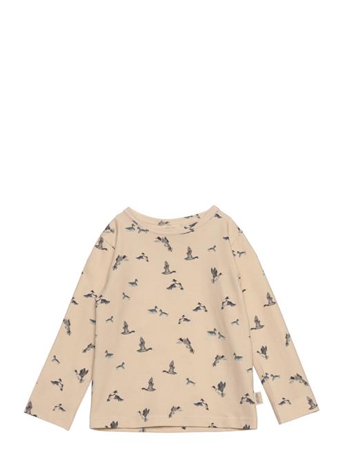 Petit Piao T-Shirt L/S Printed Petit Piao Beige