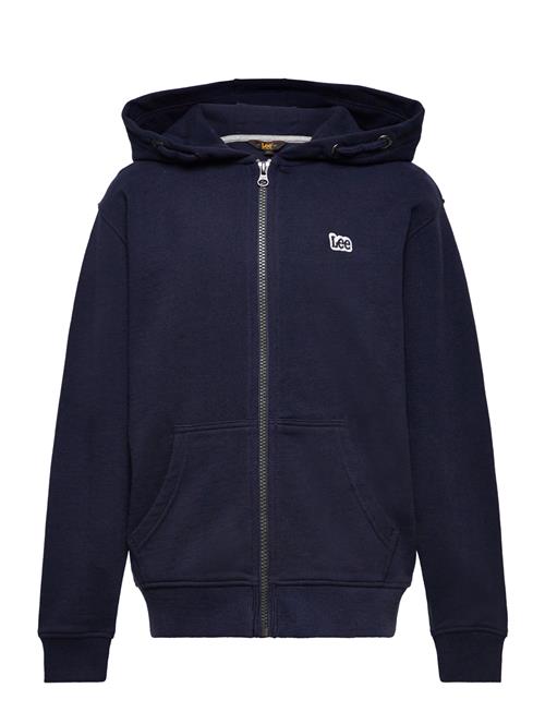 Se Lee Jeans Badge Lb Zip Through Hoodie Lee Jeans Navy ved Booztlet