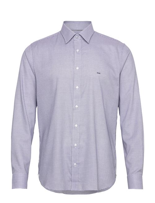 Michael Kors Modern Check Slim Shirt Michael Kors Blue