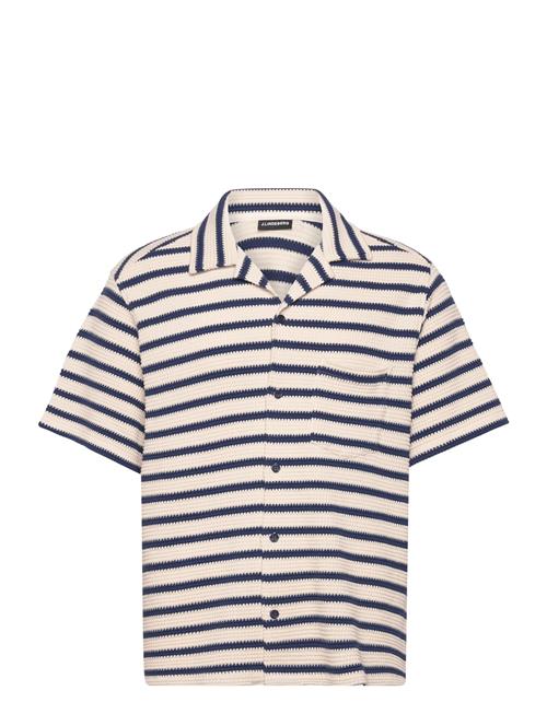 J. Lindeberg Tiro Resort Stripe Shirt J. Lindeberg Beige