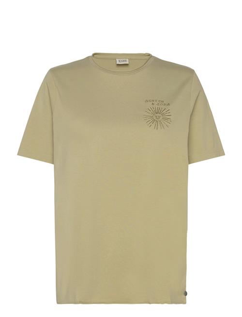 Se Scotch & Soda Washed With Chest Artwork Relaxed Fit T-Shirt Scotch & Soda Khaki ved Booztlet