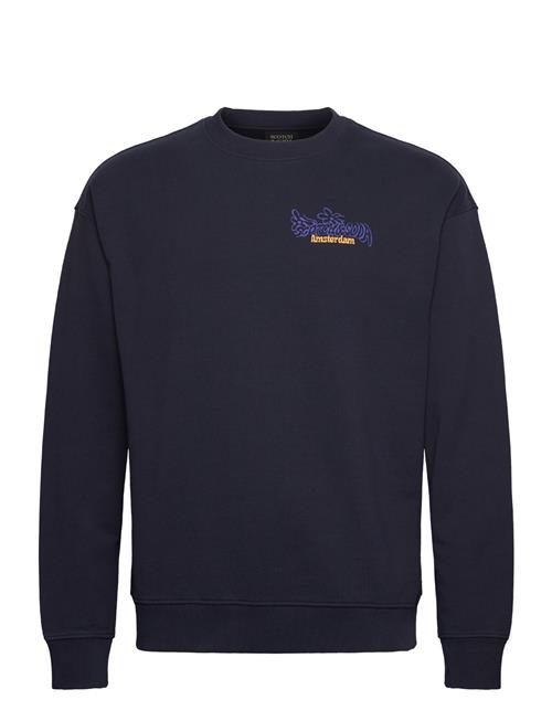 Scotch & Soda Front Back Artwork Sweatshirt Scotch & Soda Navy