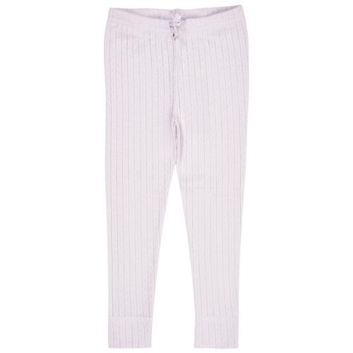 Copenhagen Colors Pointelle Junior Leggings Lavender | Lilla | 92 cm