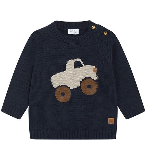 Se Hust and Claire Hust and Claire Bluse - Strik - Pilou - Navy ved KidsWorld