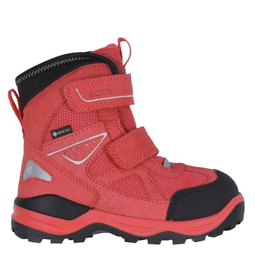 Se Ecco Ecco Vinterstøvler - Snow Mountain - Black/Teaberry ved KidsWorld