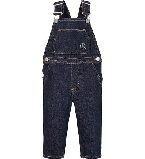 Se Calvin Klein Calvin Klein SmÃ¦kbukser - Denim - Clean Rinse Blue ved KidsWorld