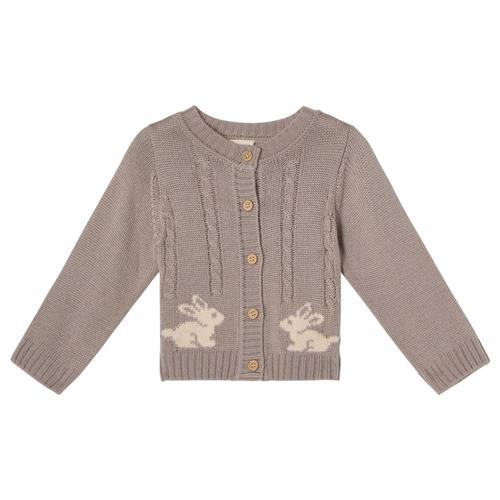 Buddy & Hope Fanny Wool Cardigan Bunny Taupe | Brun | 62/68 cm