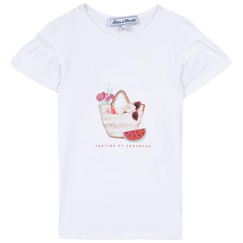 Se Tartine et Chocolat T-shirt Med Tryk Hvid | Hvid | 4 years ved Babyshop