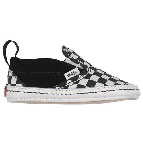 Se Vans Sko - Slip-On V Crib - Sort/True White ved KidsWorld