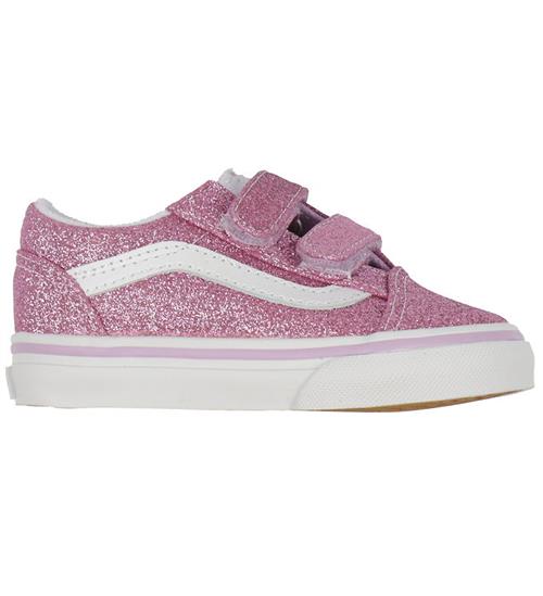 Se Vans Sko - Old Skool V - Glitter Lilac ved KidsWorld