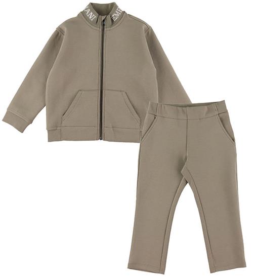 Se Emporio Armani Cardigan/Bukser - Incenso ved KidsWorld