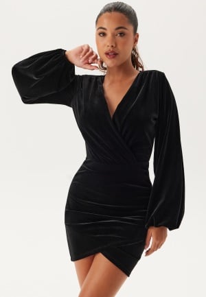 Bubbleroom Occasion Leija Velvet Dress Black XL