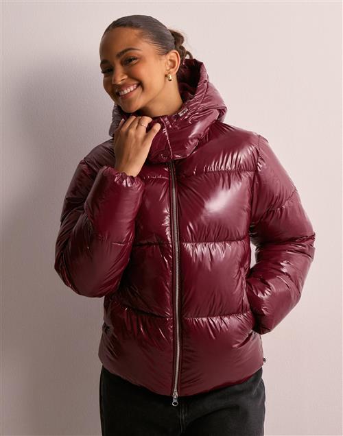 Nelly - Rød - Everyday Shiny Puffer Jacket