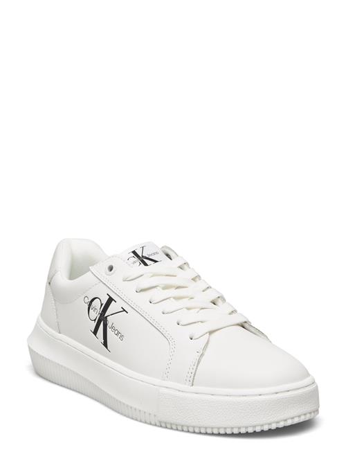 Se Calvin Klein Chunky Cupsole Mono Lth Wn Calvin Klein White ved Booztlet