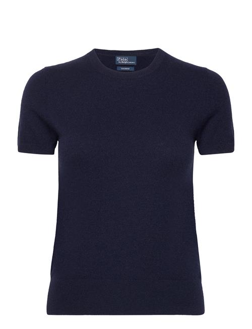 Polo Ralph Lauren Cashmere Short-Sleeve Crewneck Jumper Polo Ralph Lauren Navy