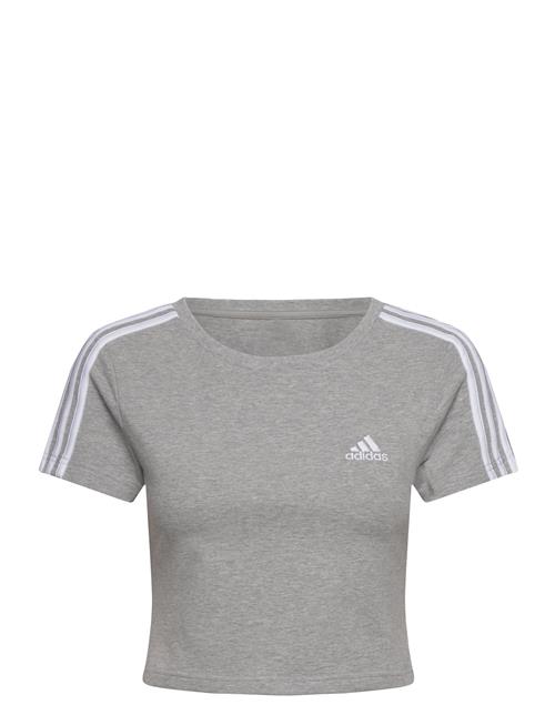 Se adidas Sportswear W 3S Baby T Adidas Sportswear Grey ved Booztlet