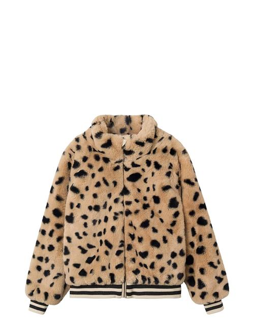 Nkfmindy Faux Fur Jacket Leo Name It Beige