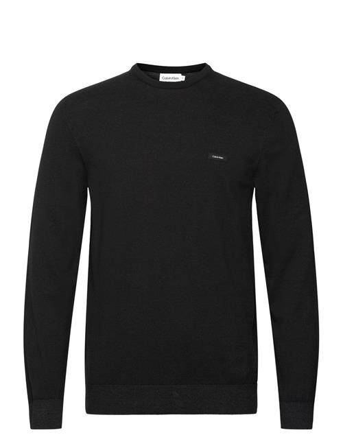 Calvin Klein Cotton Silk Blend Cn Sweater Calvin Klein Black