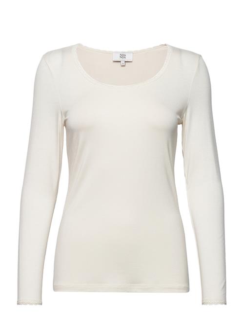 Se Noa Noa Long Sleeve T-Shirt Noa Noa White ved Booztlet