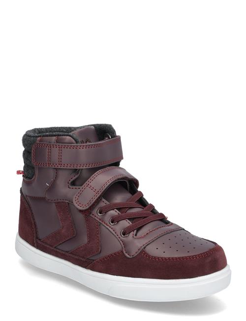 Hummel Stadil Winter High Jr Hummel Burgundy