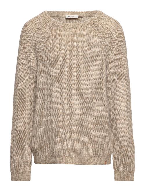 Se Lil'Atelier Nmmomio Ls Knit Lil Lil'Atelier Beige ved Booztlet