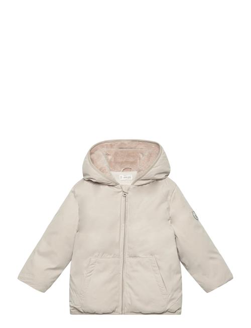 Se Mango Cotton Quilted Jacket Mango Cream ved Booztlet