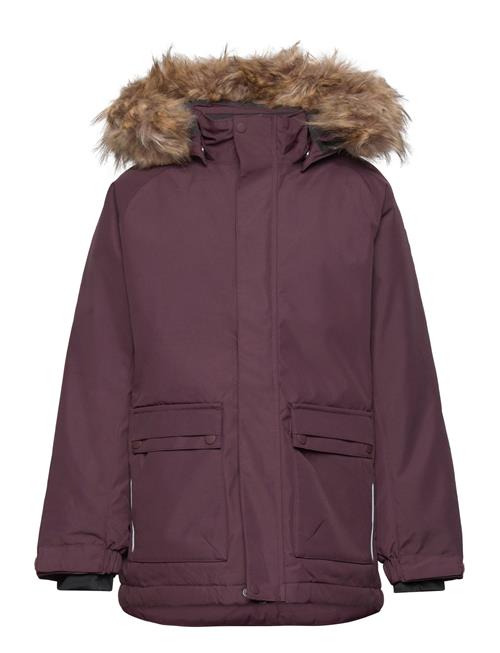 Color Kids Parka W. Fake Fur Color Kids Burgundy