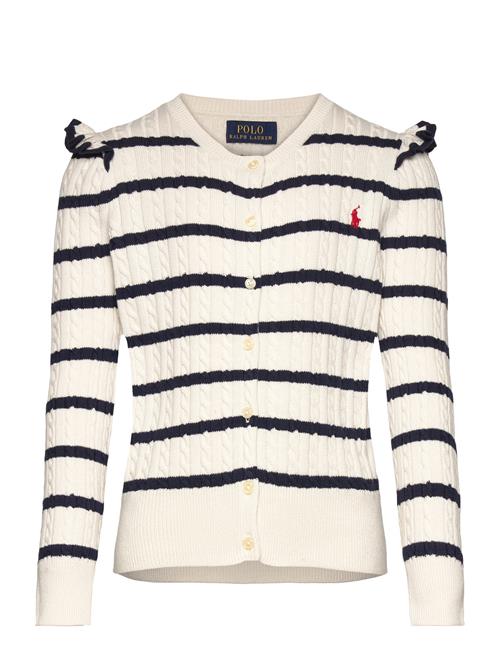 Se Ralph Lauren Kids Striped Mini-Cable Cotton Cardigan Ralph Lauren Kids Patterned ved Booztlet