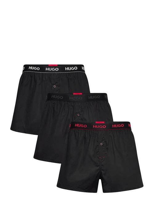 HUGO Woven Boxer Triplet HUGO Black