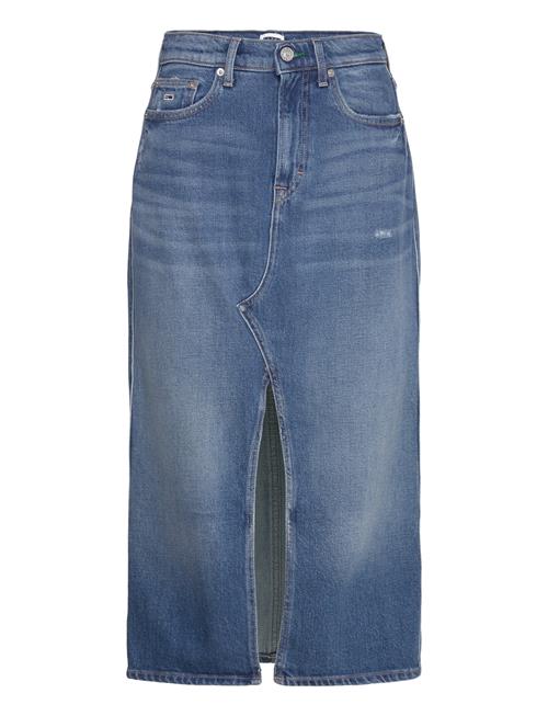 Claire Hgh Midi Skirt Ch6138 Tommy Jeans Blue