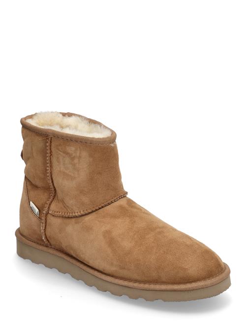 Hbrisbane Shearling Boots Enkel Studio Brown