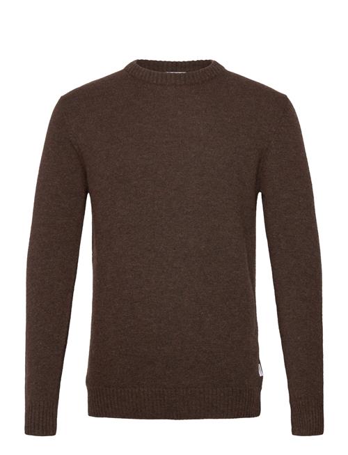 Se Lindbergh Lambswool O-Neck Knit Lindbergh Brown ved Booztlet