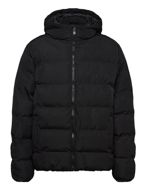 Hood Quilted Coat Mango Black