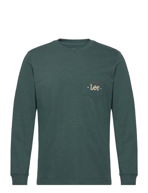 Lee Jeans Ls Pocket Logo Tee Lee Jeans Green