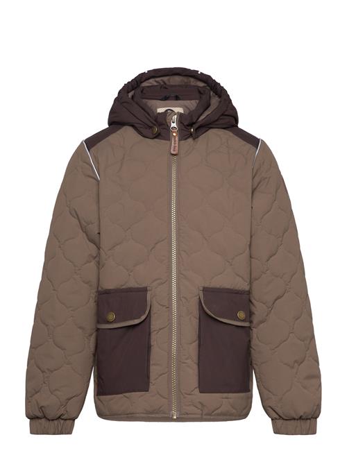 Thermal Mix Jacket Warm Mikk-line Brown